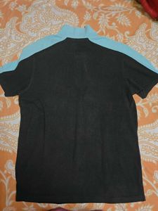 HRX Men's Black Polo T-Shirt