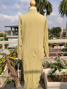 Long Lime Yellow Cardigan