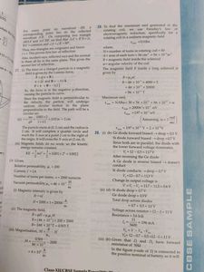 Class 12 Physics &amp; Chemistry Sample Papers