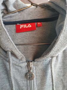 Fila Grey Zip-Up Hoodie