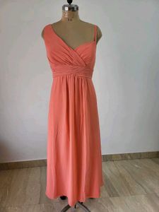 Elegant Coral Gown