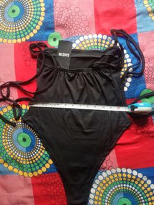 Elegant Black One-Piece Swimsuit