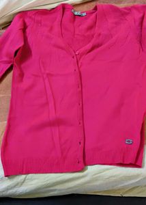 Pink Knit Cardigan