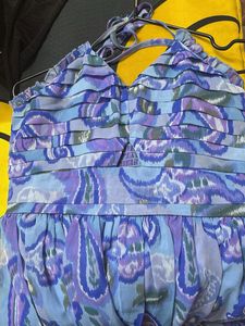 Paisley Halter Maxi Dress(backless)