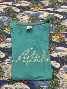 Adidas Teal Graphic T-Shirt