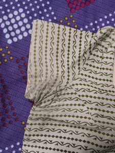 Handloom Black print Chanderi Silk Saree