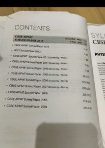 12 Years CBSE AIPMT Solved Papers
