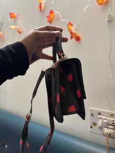 Strawberry Print Mini Bag