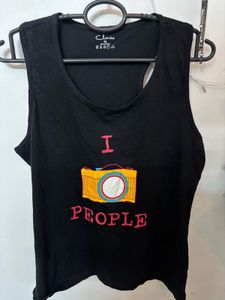 Black Racerback Tank Top