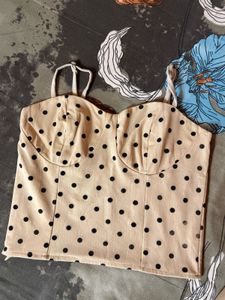 Polka Dot Corset Top