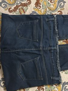 Frayed Hem Denim Jeans