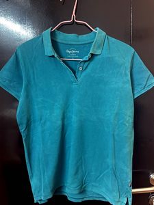 Pepe Jeans Teal Polo T-Shirt