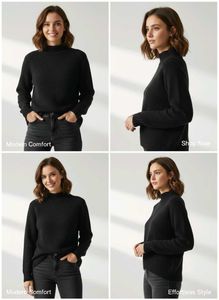 Black Turtleneck Sweater