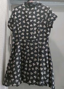 Heart Print Dress For Women