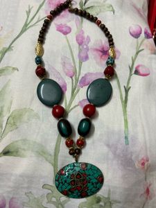 Boho Beaded Statement Necklace