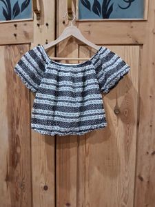 Striped Off-Shoulder Top