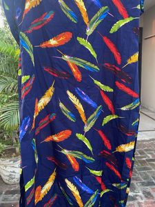 Vibrant Feather Print Kurta