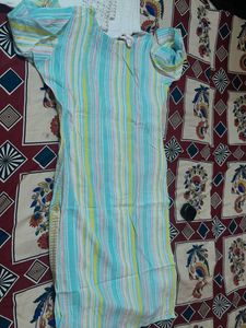 White Cotton Dress Material