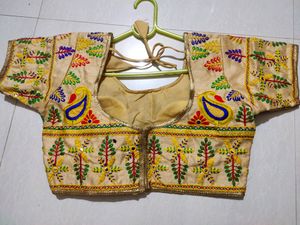 New Blouse with Rajasthani work