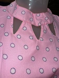 Chic Pink Polka Dot Dress