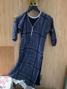 Beautiful Blue Printed Kurta