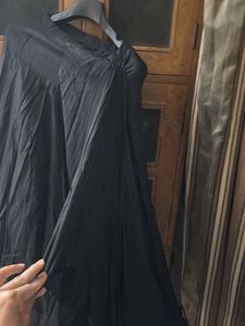 Elegant Black Ethnic Drape Skirt