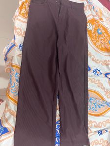 Brown Wide Leg Trousers