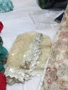 Embroidered plazzo suit Set