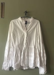Chic White Peplum Blouse