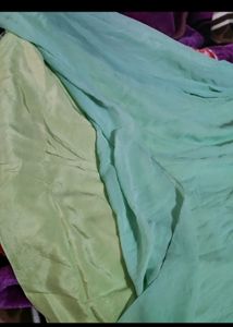Elegant Green Maxi Dress with Floral Detail