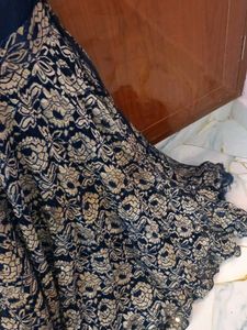 Elegant Navy Blue Lehenga Choli