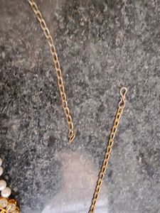 Elegant Pearl &amp; Red Stone Kamarbandh