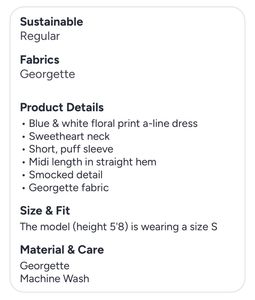 Aayu Floral Printed Puff Sleeve Midi Dress