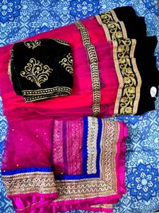 Gorgeous Pink Lehenga Skirt with extra Dupatta
