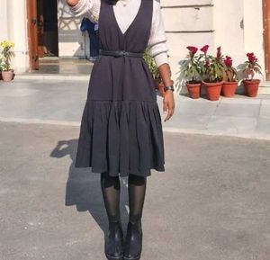 Stylish V Neck Dress