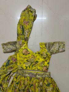 Vibrant Floral padded Lehenga Choli Set