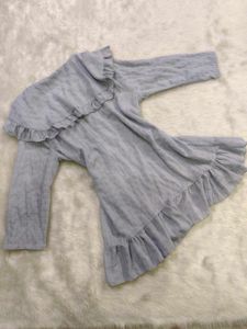 Cute Ruffle Collar Mini Dress