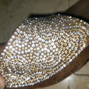 Golden Diamond Bridal Classic Roller Heels