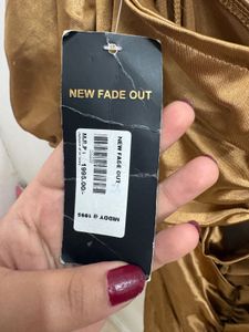 Gold Ruched Bodycon Dress
