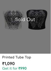 Y2K/Gothic/Scene/Emo/alt Cross Tube Tops 🖤🕷️