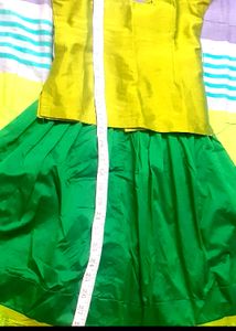 Green Silk Pattu Pavadai