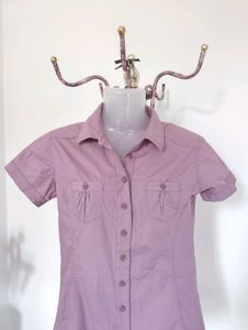 Lavender Button Up Shirt