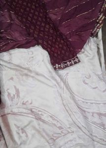 Elegant Maroon Kurta Set with Dupatta