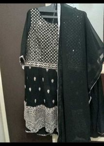 DIWALI OFFER heavy stone worked frock sharar