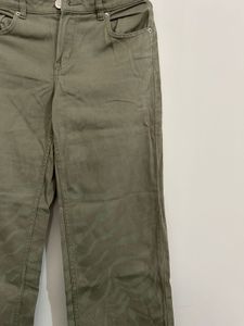 Hnm women Olive Green Wide Leg Pants