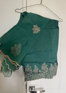 Elegant Green Embroidered Kurta Set
