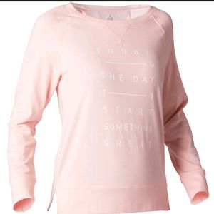 Decathlon Light Pink Full Sleeve Tshirt