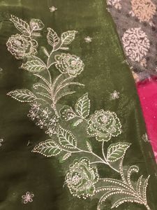 Elegant Green Embroidered Kurta Set