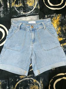 Light Wash Denim Shorts