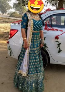 Teal Green Lehenga Choli And Duppatta